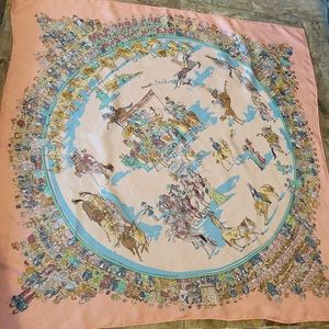 Vintage HERMÈS Cirque Molier silk scarf